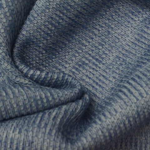 Blue Marl Chunky Knit, Polyester, 245 gsm