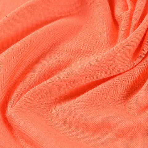 100% Viscose Jersey Knit Fabric, 125 gsm, 170 cm — Orange