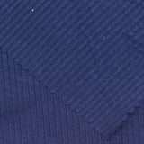 Polyester Viscose Stretch Rib Knit Fabric, 240 gsm — Navy — photo 3