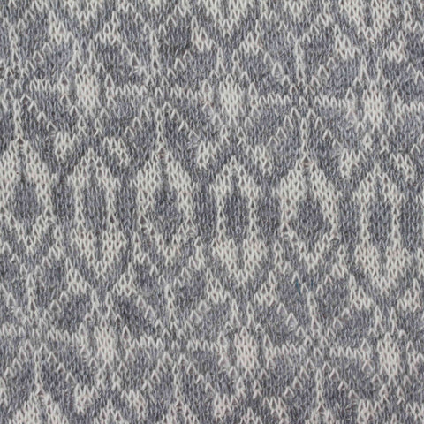 Jacquard Cotton Polyester Chunky Knit Fabric, 200 gsm, 180 cm — Grey
