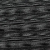 Black Horizontal-Stripe Jersey Knit, Polyester — photo 3