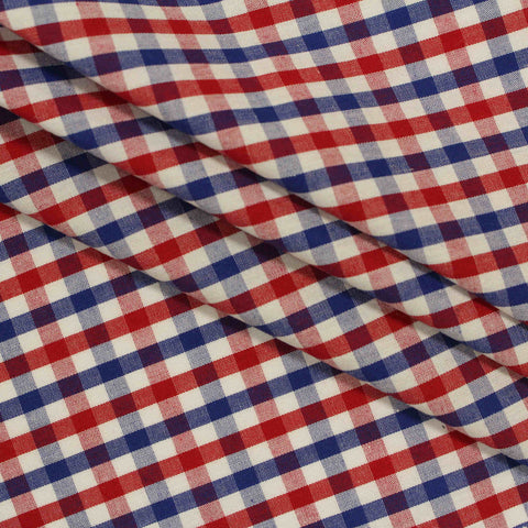 Red Gingham Woven, Cotton, 108 gsm, 145 cm, ref EF-206236