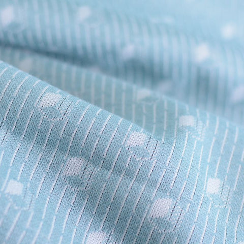 White Geometric Jacquard, Poly-Viscose