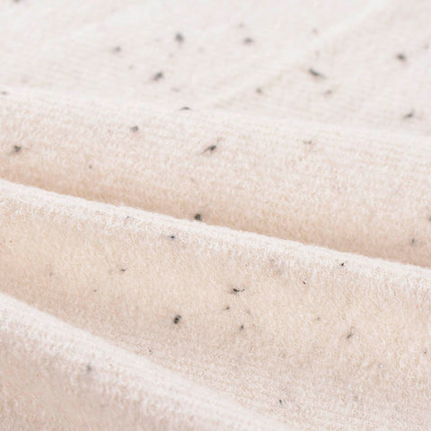 White Marl French Terry, Cotton