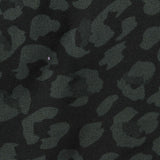 Dark Green Leopard Jersey Knit, Polyester — photo 3