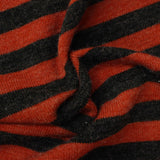 Dark Grey Stripes Jersey Knit, Polyester — photo 3