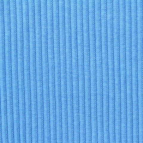 Rib Knit Fabric, 260 gsm, 110 cm — Blue, ref EF-248978