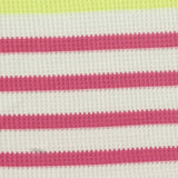 Pink Horizontal-Stripe Waffle Knit, Poly-Viscose — photo 3