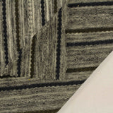 Dark Green Stripes Jersey Knit, Cotton-Poly — photo 3