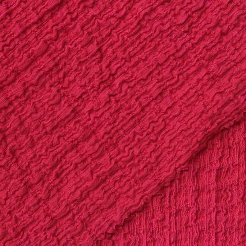 Polyester Stretch Warp Knit Fabric, 220 gsm, 140 cm — Red