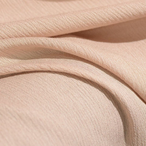 100% Viscose Crepe Fabric, 130 gsm, 128 cm — Beige