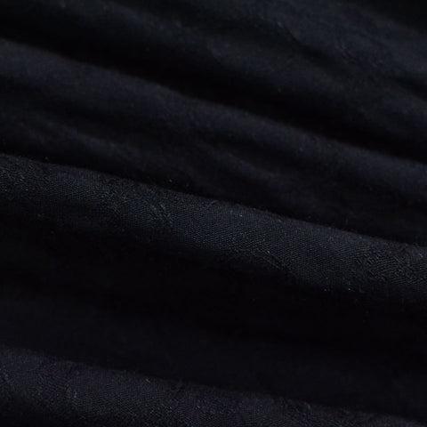 Black Tone-on-Tone Floral Jacquard, Viscose