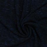 Navy Tone-on-Tone Rib Knit, Viscose-Poly — photo 3
