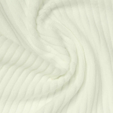 Cream Vertical-Stripe Jacquard, Polyester, 270 gsm