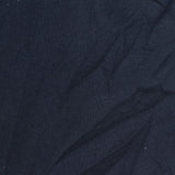 Brushed 100% Cotton Jersey Knit Fabric, 240 gsm, 165 cm — Navy — photo 3