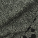 Black Leopard Jersey Knit, Polyester — photo 3