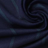 Blue Stripes Birdseye Knit, Polyester — photo 3
