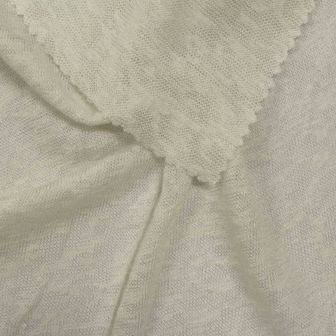 Light Beige Marl Chunky Knit, Viscose-Poly, 157 gsm