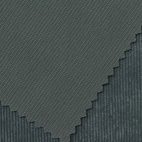 Polyester Stretch Corduroy Fabric, 240 gsm — Blue