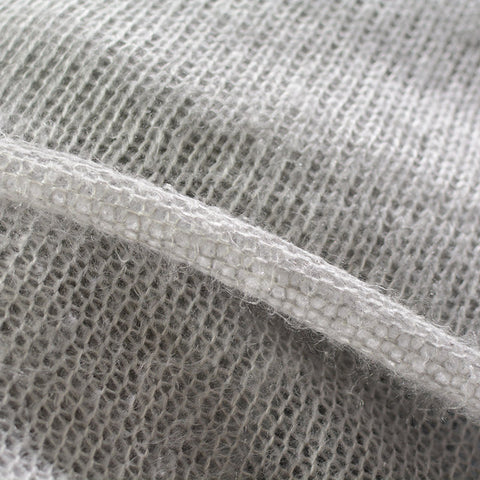 100% Acrylic Chunky Knit Fabric, 284 gsm, 160 cm — Grey