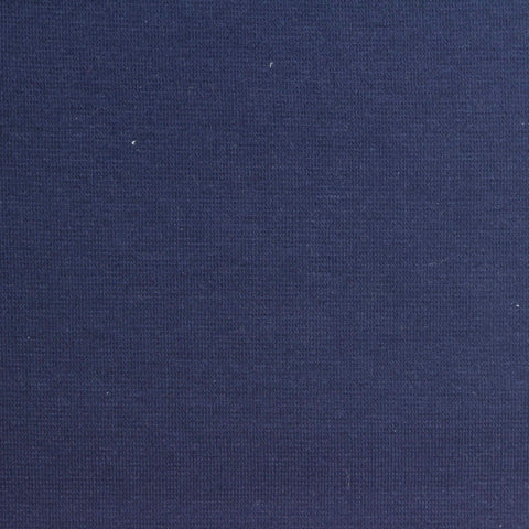 Cotton Stretch Ponte Knit Fabric, 260 gsm, 165 cm — Navy