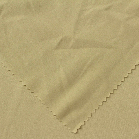 Brushed Polyester Stretch Milk Silk Knit Fabric, 165 gsm, 175 cm — Khaki