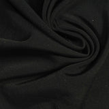 Brushed Polyester Stretch Warp Knit Fabric, 230 gsm, 150 cm — Black — photo 3