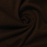 Polyester Stretch Rib Knit Fabric, 255 gsm, 155 cm — Brown — photo 3
