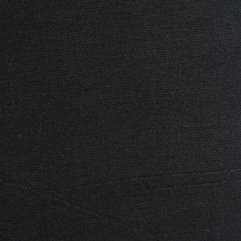 Viscose Nylon Stretch Ponte Knit Fabric, 320 gsm, 160 cm — Black