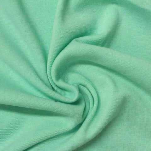 Mint Rib Knit, Cotton-Poly