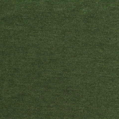 Dark Olive Marl Jersey Knit, Poly-Cotton
