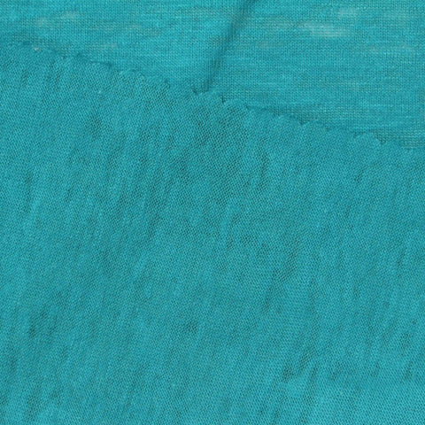 Teal Marl Knit, Cotton-Poly, 125 gsm