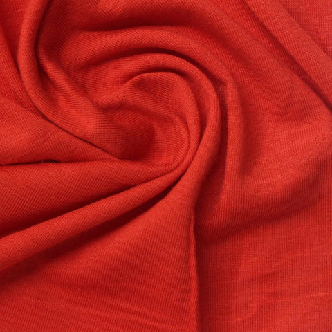 Polyester Cotton Jersey Knit Fabric, 168 gsm, 180 cm — Red