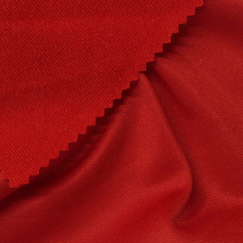 100% Polyester Warp Knit Fabric, 200 gsm, 152 cm — Red