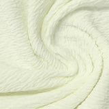 Polyester Stretch Crepe Fabric, 335 gsm, 150 cm — White — photo 3