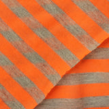 Orange Horizontal-Stripe Knit, Poly-Metallic — photo 3
