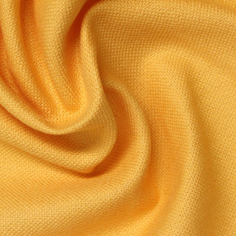 Viscose Linen Blend Canvas Fabric, 230 gsm, 137 cm — Yellow