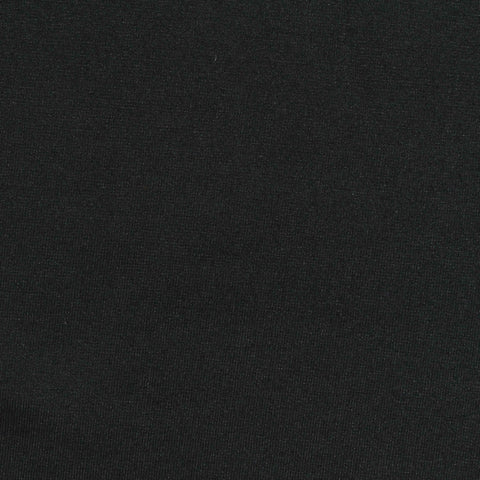 Viscose Polyester Stretch Ponte Knit Fabric, 280 gsm, 160 cm — Black