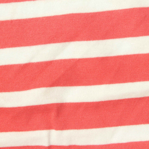 Striped 100% Cotton Jersey Knit Fabric, 160 gsm, 173 cm — Red