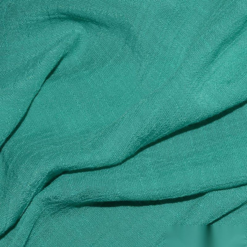 Slub Polyester Viscose Woven Fabric, 85 gsm, 142 cm — Green