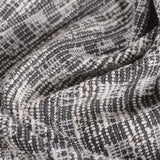 Dark Grey Geometric Interlock Knit, Poly-Cotton — photo 3