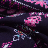 Pink Floral Crepe, Viscose — photo 3