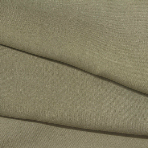 100% Viscose Poplin Fabric, 95 gsm, 150 cm — Khaki