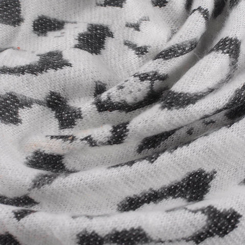Black Leopard Jacquard, Acrylic-Poly