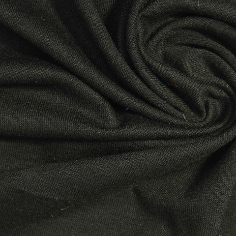 Dark Green Marl Jersey Knit, Viscose, 185 gsm