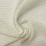 Slub 100% Polyester Chunky Knit Fabric, 190 gsm, 150 cm — Beige — photo 3