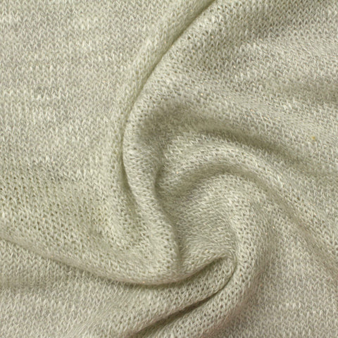 Slub Viscose Polyester Stretch Chunky Knit Fabric, 183 gsm, 160 cm — Khaki