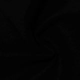 Slub Viscose Nylon Stretch Knit Fabric, 350 gsm, 160 cm — Black — photo 3