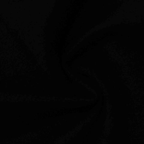 Slub Viscose Nylon Stretch Knit Fabric, 350 gsm, 160 cm — Black