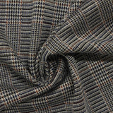 Dark Blue Plaid Jacquard, Poly-Viscose — photo 3
